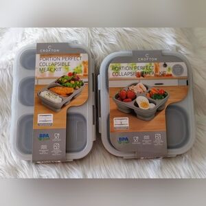 Crofton Portion Perfect Collapsible Meal Kit Set of 2